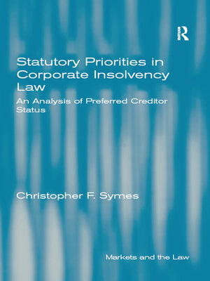 cover image of Statutory Priorities in Corporate Insolvency Law